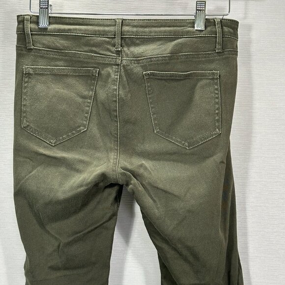 Buffalo David Bitton Jeans Womens 28  Karolin Skinny Green Cotton Stretch Pocket - Picture 6 of 10